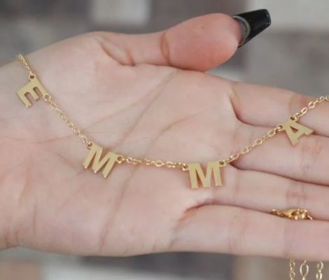 engraved custom name necklace