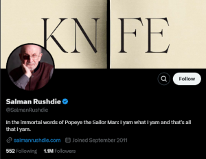 Salman Rushdie Twitter