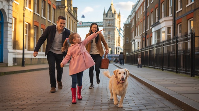 London with the kids