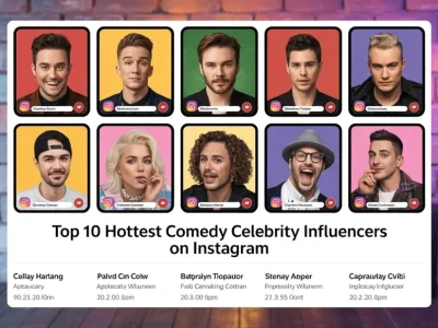 Top 10 Hottest Comedy Celebrity Influencers on Instagram and Their Net Worth