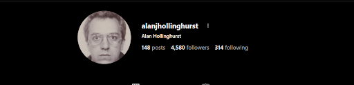 Alan Hollinghurst Social Media Activity
