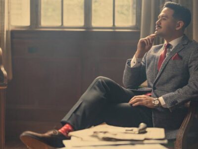 3-piece tweed suit Classic Navy Chalk Stripe