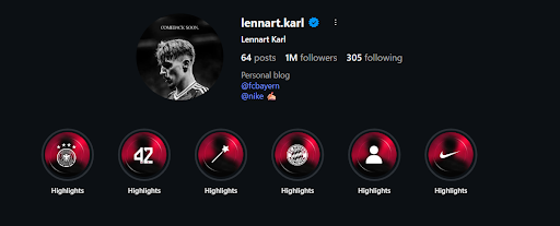 Lennart Karl Social Media Activity